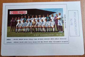 1974-1975 RSC Anderlecht Belle Vue Gesigneerd door team! beschikbaar voor biedingen