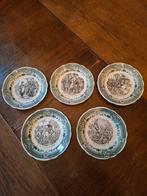 Set van 5 Sarreguemines borden met Napoleon taferelen, Ophalen of Verzenden