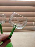 Verres à vin gravés vintage, Enlèvement ou Envoi