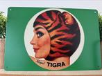 Metalen reclamebord Tigra, Verzamelen, Merken en Reclamevoorwerpen, Ophalen of Verzenden, Nieuw, Reclamebord