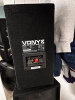 2 Luidsprekers op voet en versterker, Audio, Tv en Foto, Luidsprekerboxen, Overige typen, Zo goed als nieuw, 120 watt of meer