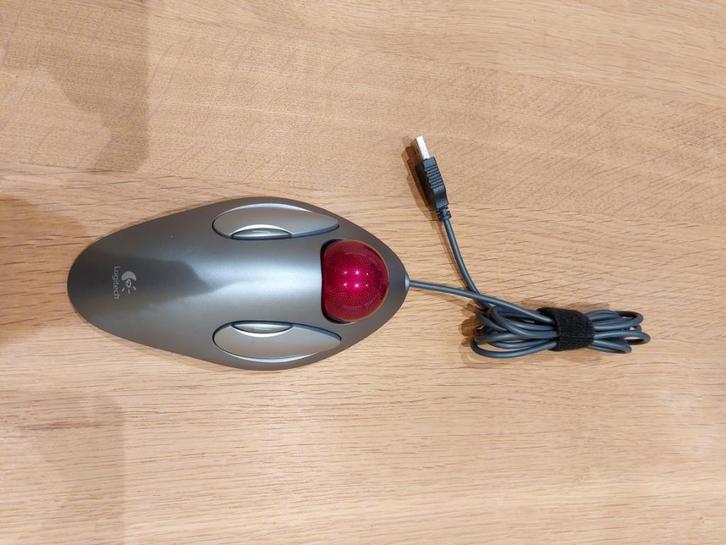 Souris/trackball Logitech Trackman Marble USB T-BC21, Computers en Software, Muizen, Gebruikt, Overige typen, Bedraad, Ophalen