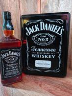 Jack Daniels Tin Box With 2 Glasses + fles van 1L  40% Rare!, Overige gebieden, Overige typen, Nieuw, Ophalen of Verzenden