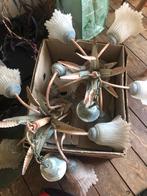 Deux Lustres floraux fer, Ophalen, Gebruikt, Metaal, Retro