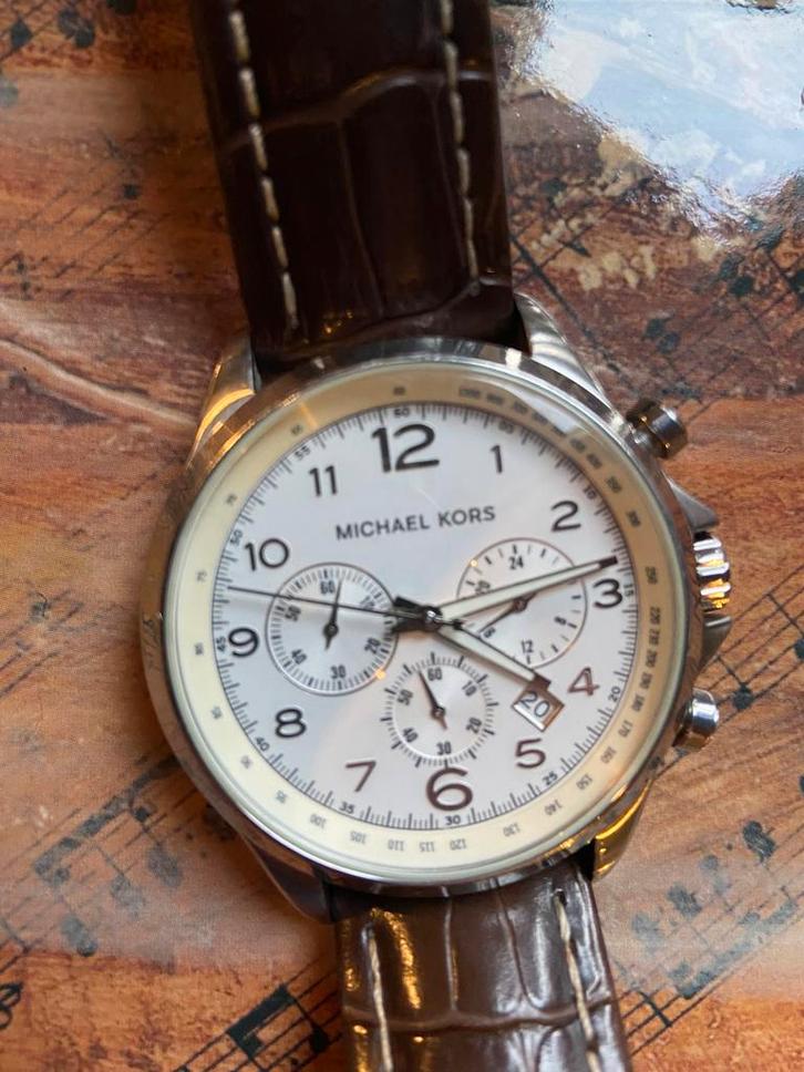 Horloge heren Michael Kors 8114, Handtassen en Accessoires, Horloges | Heren, Gebruikt, Ophalen of Verzenden