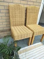 Set van 2 rieten stoelen in perfecte staat, Tuin en Terras, Tuinstoelen, Ophalen, Zo goed als nieuw, Wicker