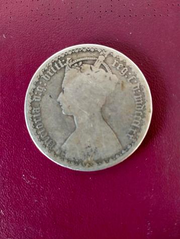 1 zilveren Florin 1872 Queen Victoria 