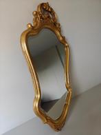 Buitenkans! Spiegel - Vol hout - antiek, Enlèvement, Autres formes, Moins de 50 cm, Moins de 100 cm