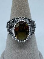 Zilveren heren ring met zultanite (kleur veranderend), Bijoux, Sacs & Beauté, Bagues, Avec pierre précieuse, Argent, Femme, Rouge
