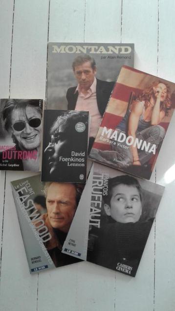 livres biographies chanteurs ,acteurs (divers prix) beschikbaar voor biedingen