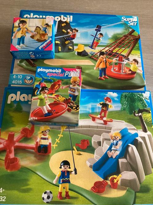 Playmobil speeltuin 4132, 4764, 4744, 4015, Enfants & Bébés, Jouets | Playmobil, Comme neuf, Enlèvement ou Envoi