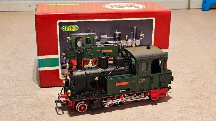 LGB 2074D Spreewald DEV locomotief digitaal met geluid, Hobby en Vrije tijd, Modeltreinen | Overige schalen, Zo goed als nieuw