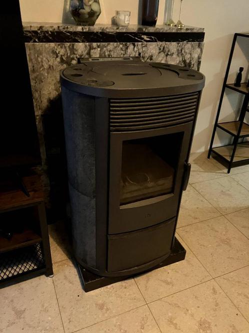 Pelletkachel Edilkamin Iris Plus 8 KW, Huis en Inrichting, Kachels, Gebruikt, Vrijstaand, Pelletkachel, Ophalen