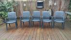 5 Hartmann tuin stoelen nog in nette staat, Ophalen, Gebruikt, Kunststof, Stapelbaar