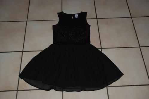 Kerst Mooie zwarte "C&A" jurk T146cm of 10/11A als NIEUW!, Kinderen en Baby's, Kinderkleding | Maat 146, Zo goed als nieuw, Meisje