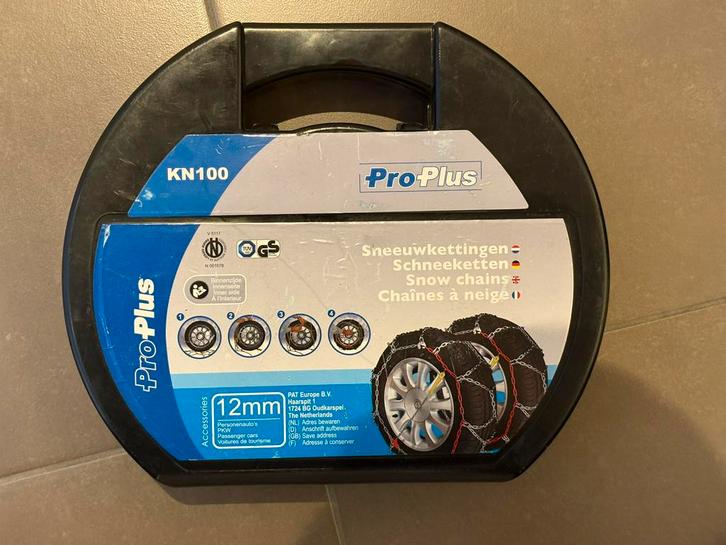 Sneeuwkettingen ProPlus KN100 – 12 mm – Set van 2, Auto diversen, Sneeuwkettingen, Zo goed als nieuw, Ophalen