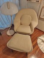 Chaise Eero Saarinen Womb avec pouf, Tissus, 100 à 125 cm, Enlèvement, Utilisé