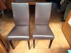 Lederen stoelen 10 stuks beschikbaar, Huis en Inrichting, Ophalen, Gebruikt