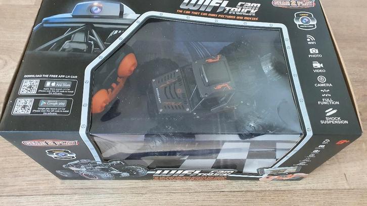 Nieuw Gear2Play RC WiFi Cam Truck. Remote control app, Hobby en Vrije tijd, Modelbouw | Radiografisch | Auto's, Nieuw, Auto onroad
