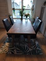 Eettafel met 4 stoelen, Ophalen