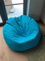 Zitzak, Maison & Meubles, Sièges-poires, Enlèvement, Comme neuf, Bleu, Pouf