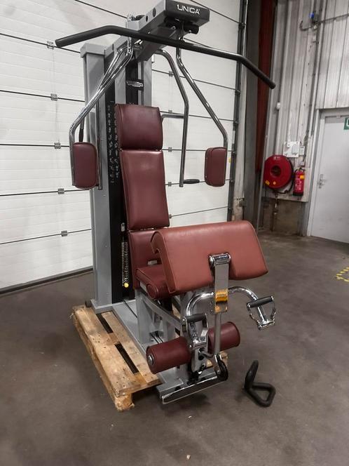 Technogym Krachtstation Unica met 90kg Steekgewichten, Sport en Fitness, Fitnessmaterialen, Gebruikt, Overige typen, Armen, Benen
