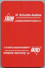 speelkaart - LK8799 - LBW Scholte-Aalbes, Zo goed als nieuw, Verzenden, Speelkaart(en)