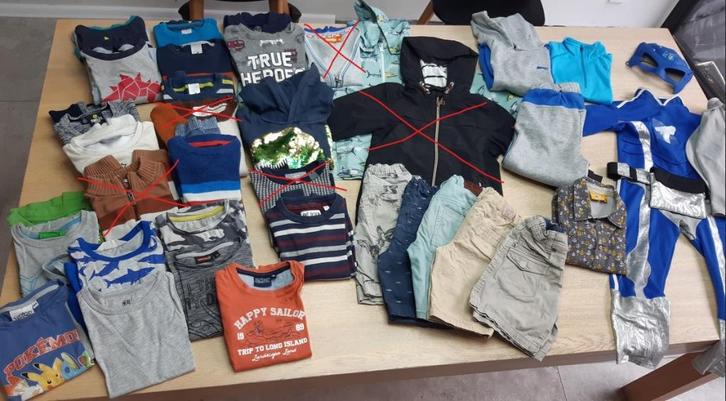Pakket jongenskledij - maat 104 (28 stuks), Kinderen en Baby's, Kinderkleding | Kinder-kledingpakketten, Gebruikt, Maat 104, Ophalen