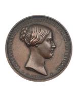 Bronzen medaille 1855 — Marie-Henriette Oostenrijk Dubois