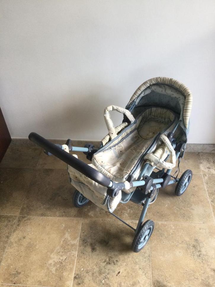 Meegroei poppenwagen met draagmand, Kinderen en Baby's, Speelgoed | Poppenhuizen, Gebruikt, Ophalen