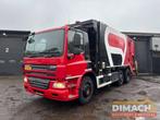 DAF FAG CF75.310 6x2 - VDK Geesink, 2 compartimenten, NL Tru, Automaat, Zwart, Bedrijf, Diesel