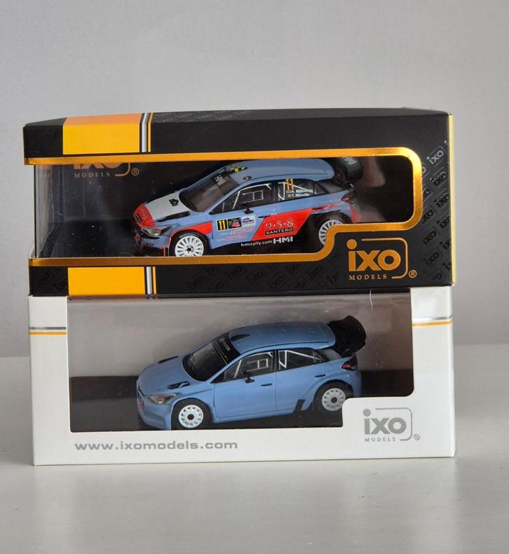 Hyundai i20 wrc 1/43 T.Neuville+ Hyundai i20 wrc 1/43 test, Hobby en Vrije tijd, Modelauto's | 1:43, Zo goed als nieuw, Ophalen of Verzenden
