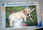 Ravensburger Puzzel Golden Retriever Legpuzzel 500 Stukjes, Ophalen of Verzenden, 500 t/m 1500 stukjes, Zo goed als nieuw, Legpuzzel