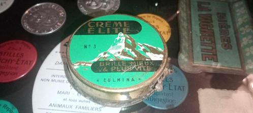 Old Culmina Elite crèmekleurige schoenpoetsdoos, Verzamelen, Merken en Reclamevoorwerpen, Gebruikt, Verpakking, Ophalen of Verzenden
