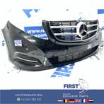 W447 VITO V KLASSE 2018 COMPLETE VOORBUMPER ZWART WIT GRIJS, Auto-onderdelen, Ophalen of Verzenden, Gebruikt, Voor, Bumper