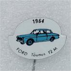 SP0915 Speldje 1964 Ford Taunus 12M blauw, Collections, Broches, Pins & Badges, Utilisé, Enlèvement ou Envoi