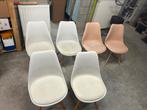 6 stoelen 4 wit 2 Rose, Vijf, Zes of meer stoelen, Gebruikt, Ophalen of Verzenden