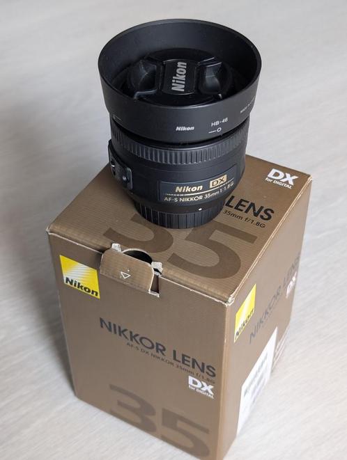 NIKKOR AF-S DX NIKKOR 35mm f/1.8G, Audio, Tv en Foto, Foto | Lenzen en Objectieven, Zo goed als nieuw, Groothoeklens, Ophalen