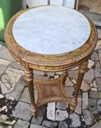 Table d'appoint Guéridon - table console avec plateau en mar, Antiquités & Art, Antiquités | Meubles | Tables, Enlèvement
