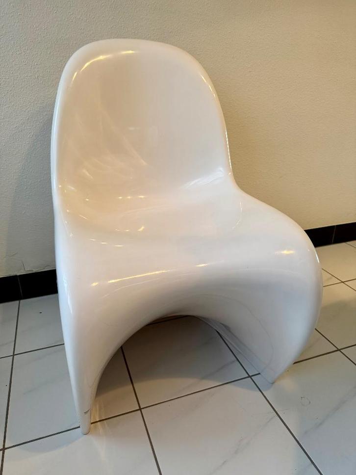 Vitra Panton stoelen, Huis en Inrichting, Stoelen, Gebruikt, Vier, Kunststof, Wit, Ophalen