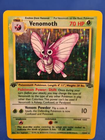 Venomoth 13/64 - Jungle (1st edition) beschikbaar voor biedingen