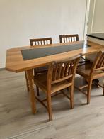 Eiken tafel+ stoelen, Huis en Inrichting, Ophalen, Zo goed als nieuw