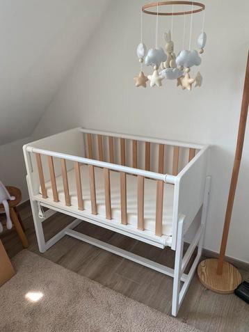 Petit Amélie - co-sleeper + matras + hoeslaken - wit/naturel beschikbaar voor biedingen
