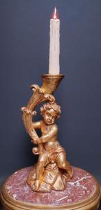 Engelen stalamp in gips., Antiek en Kunst, Ophalen of Verzenden