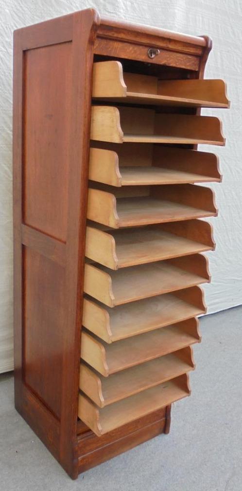 rolluikkast ladekast archiefkast muziekkast, Antiek en Kunst, Antiek | Kantoor en Zakelijk, Ophalen of Verzenden