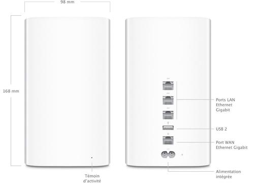 Apple Airport Extreme-basisstation A1521 WiFi, Computers en Software, Routers en Modems, Gebruikt, Router, Ophalen of Verzenden