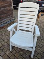 Tuinmeubelset: 4 stoelen, tafel en ligbed, Ophalen, Gebruikt, Kunststof, Verstelbaar