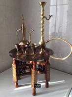 Houten theetafeltje (opplooibaar) met toebehoren, Ophalen of Verzenden