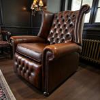 Vintage chesterfield fauteuil / eenzit / relax zetel, Ophalen of Verzenden