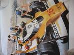 Oude poster Renault 80' oud acroniem gesigneerd J.F Vautrin, Verzamelen, Rechthoekig Liggend, Nieuw, Ophalen of Verzenden, A1 t/m A3